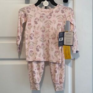 Gerber Pink and Purple Floral Kids Pajama Set